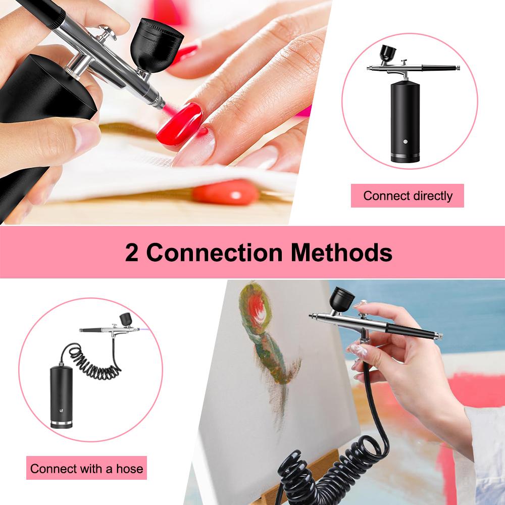 Airbrush with Compressor Paint Spray Gun Airbrush Painting Mini Spray Gun for Paint Modeling Crafts Airbrush Kit with Compressor