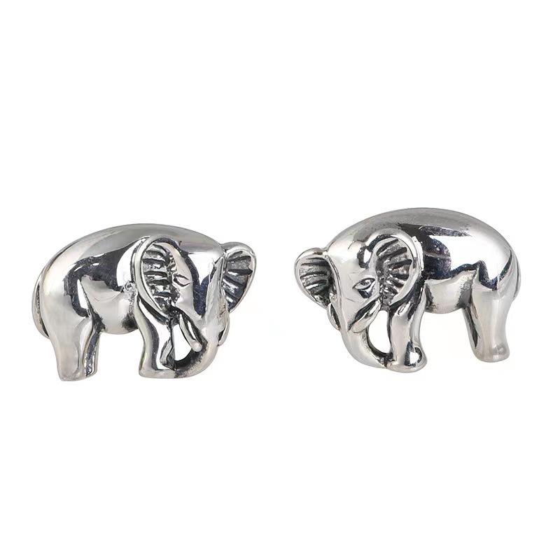 New Retro Small Elephant 925 Sterling Silver Jewelry Fashion Personalized Animal Earrings TYB622