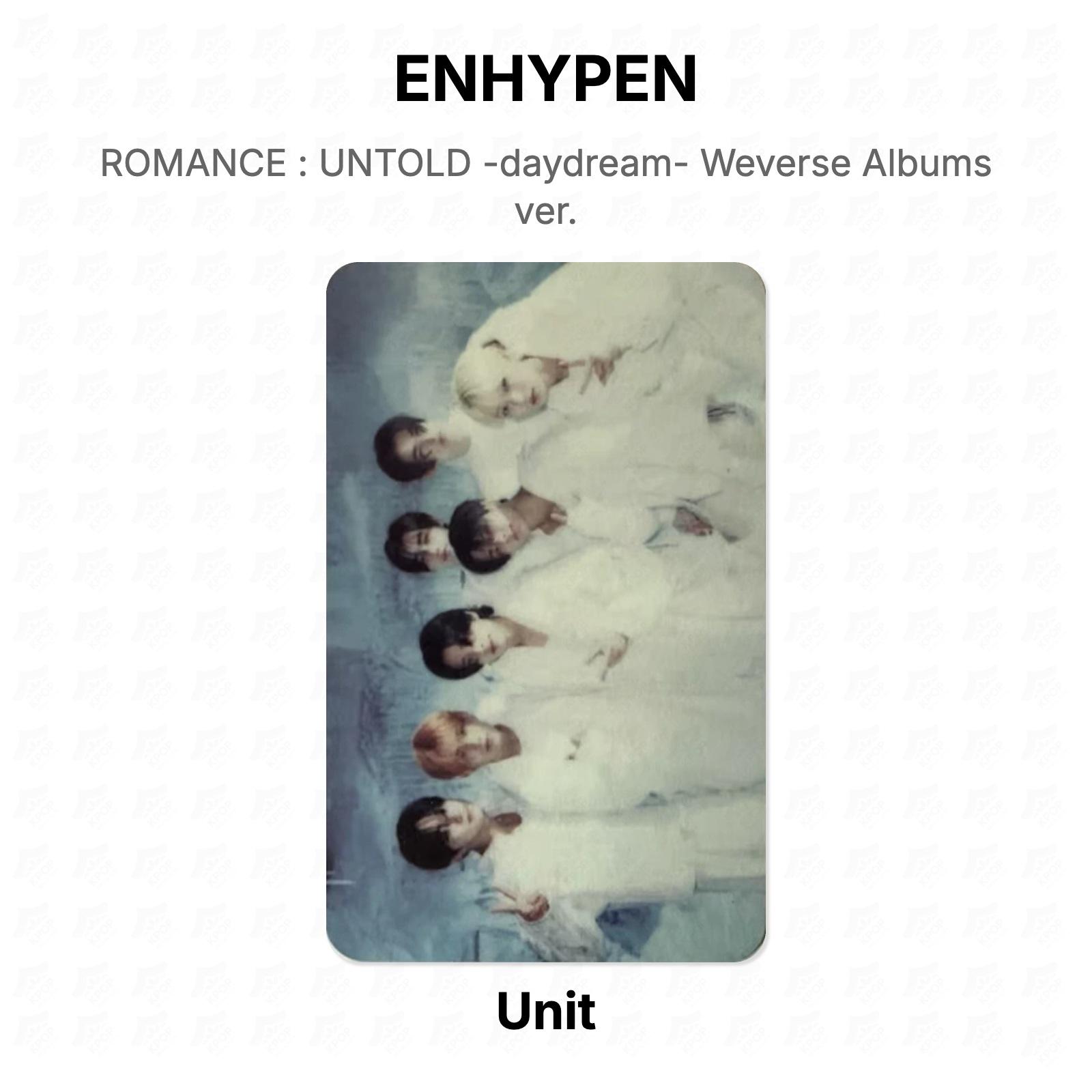 ВОСХИЩЕННЫЙ РОМАНТИК : UNTOLD -daydream- Версия альбомов Weverse. Официальная фотокарта Unit