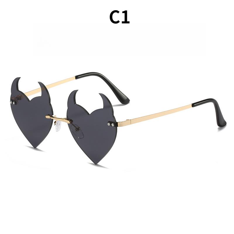

Ladies Sunglasses, Fashion Frameless Shaped Sunglasses