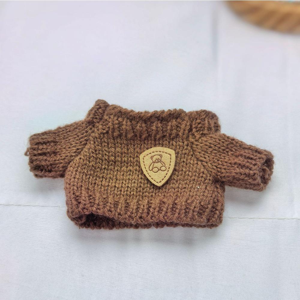 {Baby Clothes Only} 17CM Pendant Clothes Cute Knitted Sweater Set Doll Hat Doll