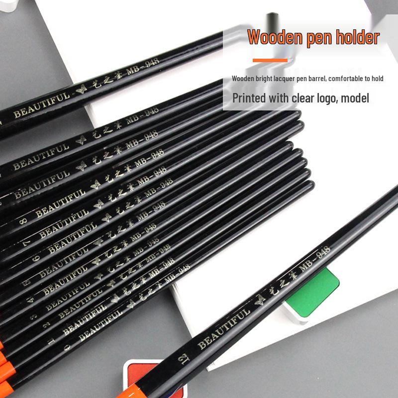 Yi Zhi Bi 948 Nylon Flat Brush for Art: Sketching, Manga, Gouache, Oil, Acrylic, Watercolor