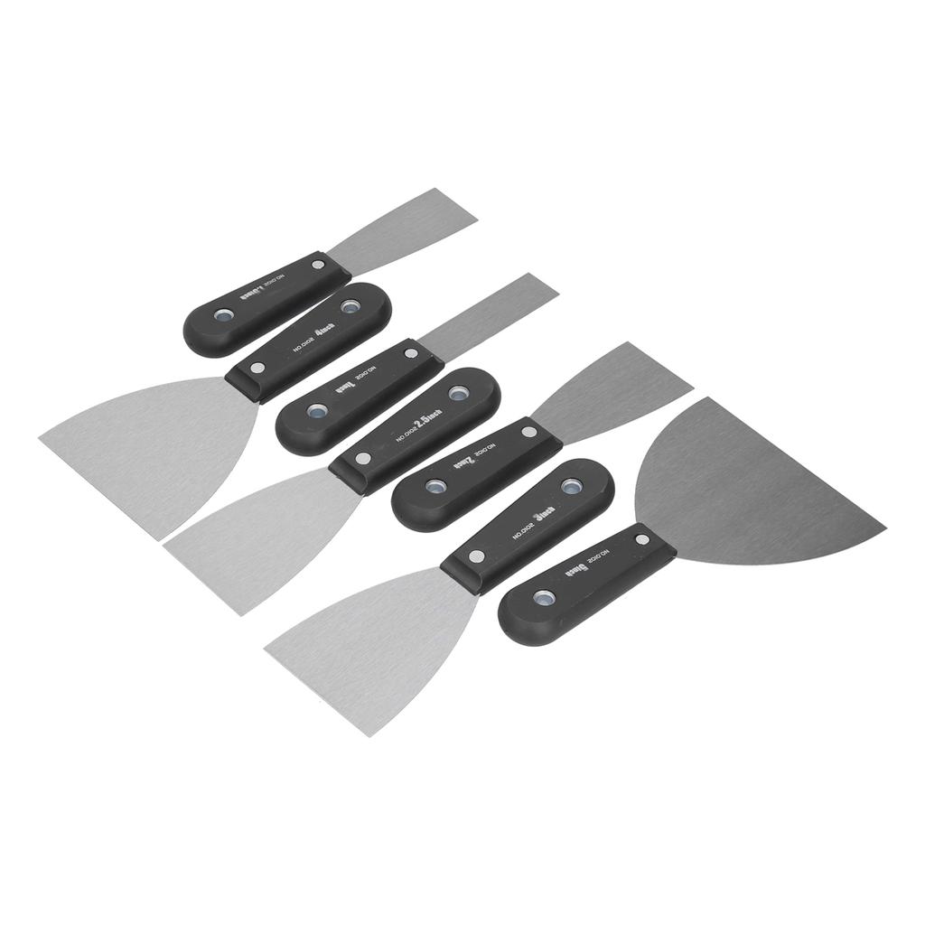 7 Pcs Plaster Knife Set Portable Steel Putty Knife Set for Drywall Wood Paint Tools