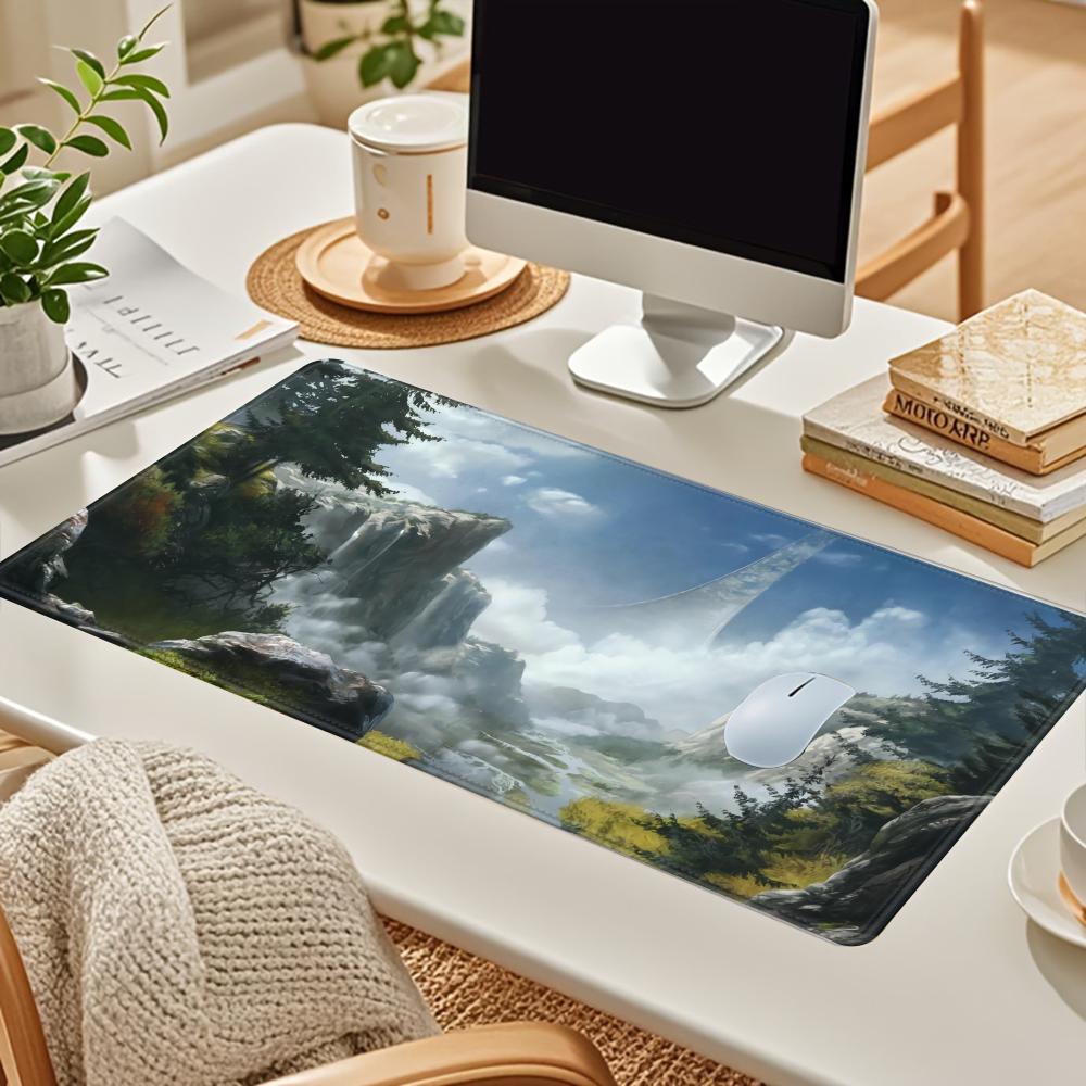 H-Halo G-Games Ring Mousepad Large Keyboard Desk Mat Gaming Mouse Pad LockEdge Non-slip Mat