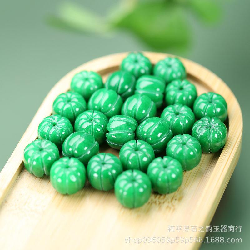 Jade Barrel Beads Ruyi Bracelet & Necklace DIY Accessories Wenwan Buddhist Beads