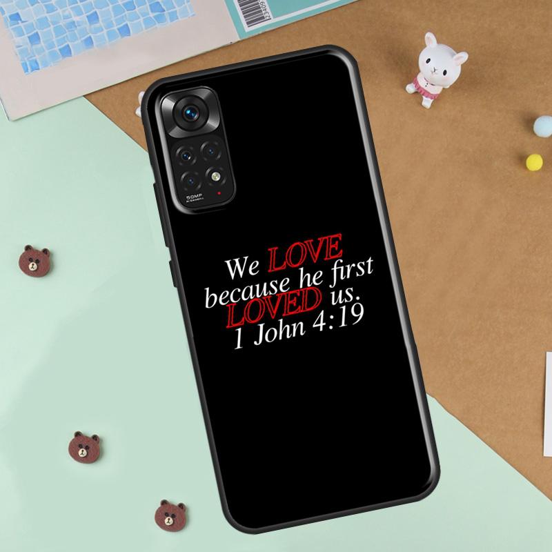 Faith Christian Religious Jesus Phone Case For Xiaomi Redmi Note 12 8 9 10 11 Pro 8T 9S 10S 11S 12S 10A 9C 10C 12C Cover