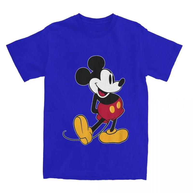 Micky Maus Cartoon Shirt Accessoires Herren Damen Reine Baumwolle Kreativ Kawaii T-Shirt Kurzarm Tops Alle Jahreszeiten