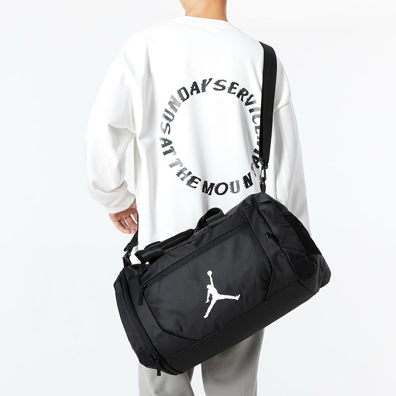 Jordan Polyester Gym Bag, Travel Bag, Luggage Bag Regular Unisex Black Jordan JD2233014TD-003