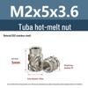 Stainless Steel Pre-embedded Injection Molding Knurled Nut M2M3M4