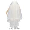 Elegant Puff Veil Bride Tulle HeadVeil Headpiece For Wedding Ceremony Double Layer Veil for Special Event Photography