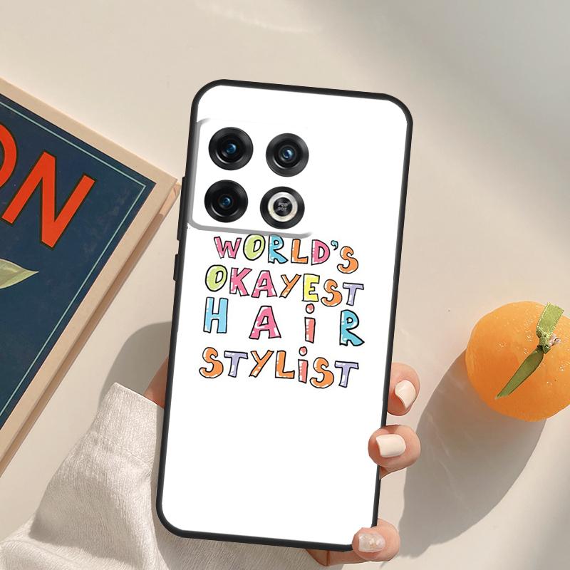 Hair Stylist Hairdresser Case For OnePlus 13R 12R 10R 13T 10T 11 12 13 15 OnePlus Nord 5 CE 2 3 4 Lite N20 N30 Cover