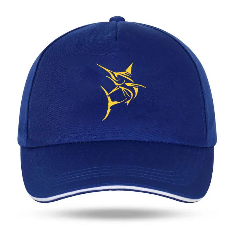 Marlin Fish Large swordfish Fishing Print Baseball Cap Unisex Women Parent-child Hats Outdoor Adjustable Caps Trucker Hat wayne