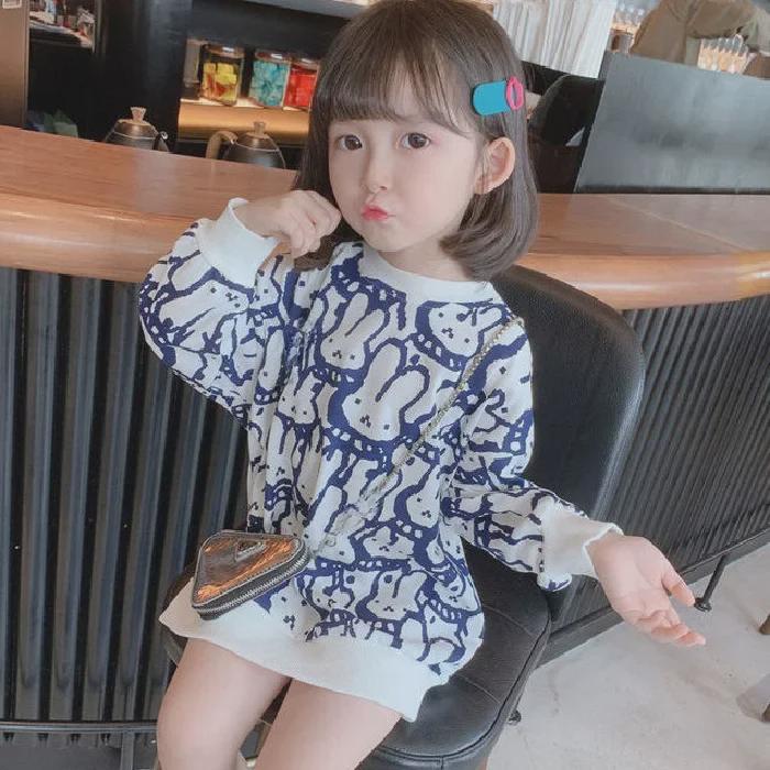 High-Quality Velvet and Thick Sweater Skirt for Baby Girl: Fashionable Autumn/Winter Dress
