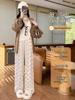 2025 Women's High Waist Soft Wide-Leg Pants with Bow, Slimming Fit, for Spring & Autumn