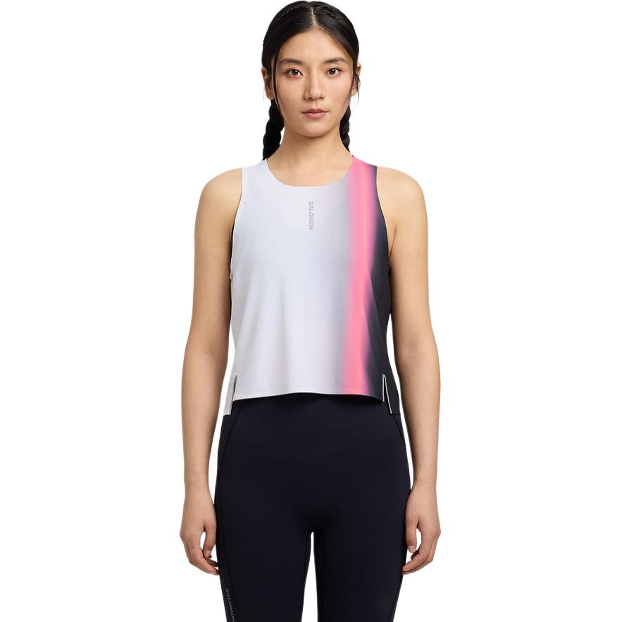 

Salomon Pl Tank Outdoor Lightweight Breathable Sports Racing Sleeveless Running Vest Women tops C29271 S