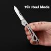 New Creative Mini Stainless Steel Folding Knife Pocket Thin Light Keychain Knives Sharper Fruit Pencil Unboxing Portable EDC Too