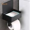 Tissue Rack Punch-Free Organization Stainless Steel Practical Toilet Mobile Phone Roll Holder Bathroom Supply