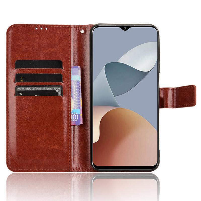 

For ZTE Blade A73/Blade V50 Smart/Blade V50 Design 4G/Axon 50 Lite Phone Leather Case Wallet Black