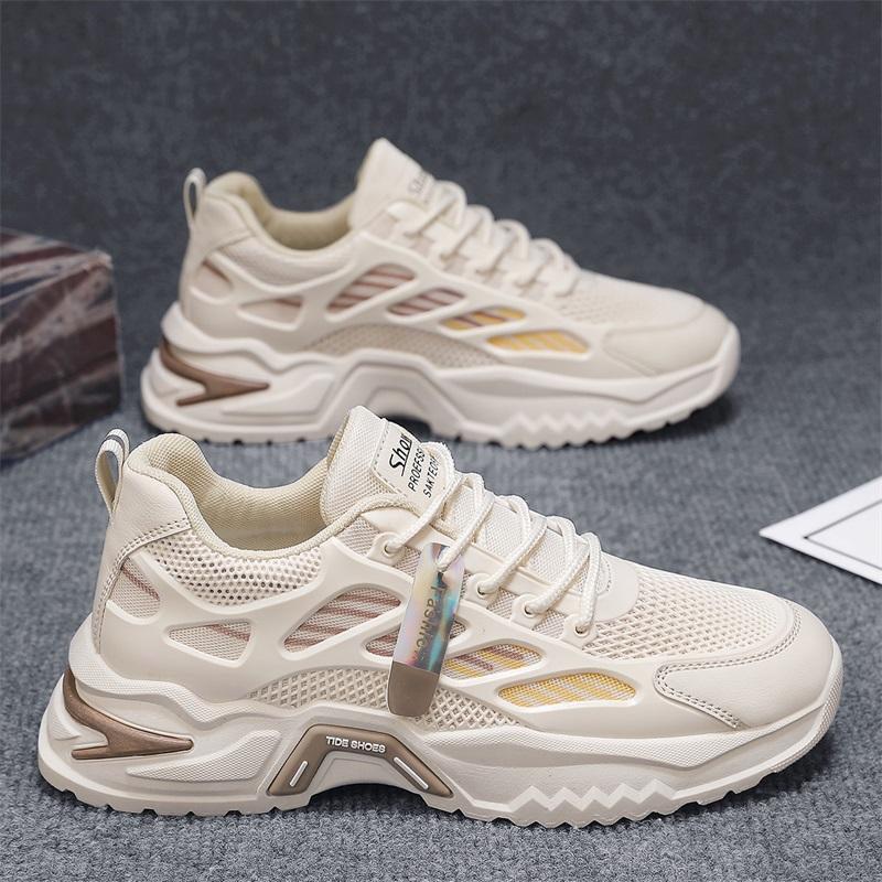 Fashion 2026 Men's new sports shoes four season thick soled comfortable anti slip running wear-resistant sneakers zapatillas para hombre