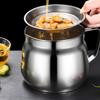 Leakproof Stainless Steel Oil Kettle with Strainer Oil Filtering Pot Oil Can  Cooking Oil Storage