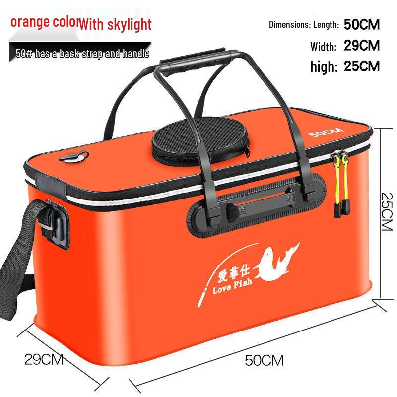 Găleată Pliabilă Multifuncțională din EVA pentru Păstrarea Peștelui - Geantă Grosă pentru Pește cu Livrare Gratuită