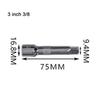 Rustproof 12 Inch Extension Bar Socket Ratchet Sleeve Connecting Rod (1/2)