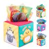 Baby Sensory Tissue Box Toy Crinkle Sound Soft Pull & Play Cube