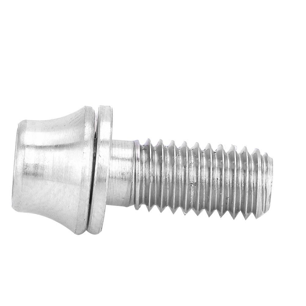 Bicycle Titanium Alloy Water Bottle Cage Screw Bolt M5x12 16mm with Washer (Titanium M5x12)