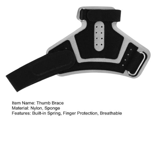 Sports Thumb Support Brace Built-in Spring Finger Protection Wrist Guard Thumb Spica Splint for Pain Sponge Thumb Protector