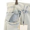 unused ZARA Vintage processed denim cargo pants 42 Ice blue Jeans Crush Women Used