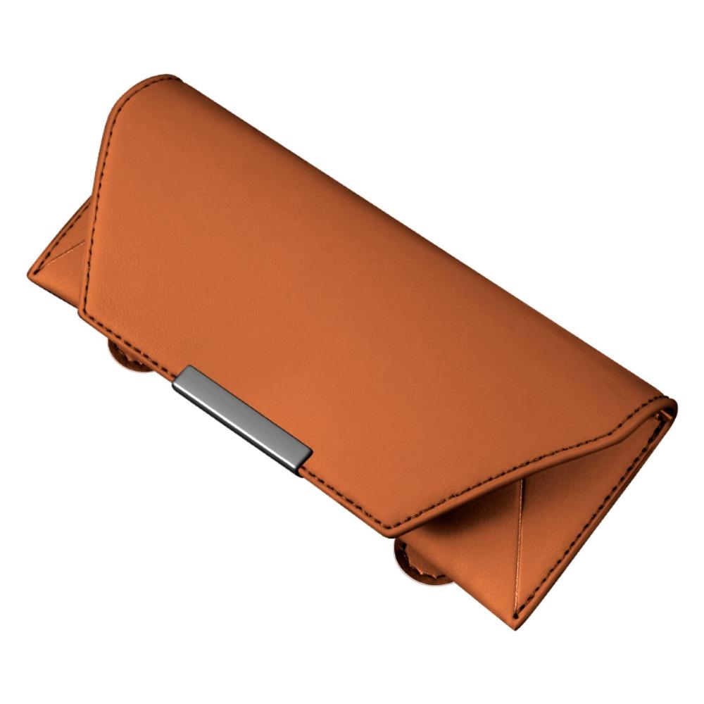 

Автоматически закрывающийся чехол для солнцезащитных очков для автомобиля, задняя скоба, зажим для солнцезащитных очков, держатель для очков для автомобиля, универсальный оранжевый