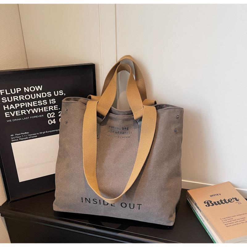 Large-capacity Student Commuting Tote Bag for Classes - Versatile Single-shoulder Bag