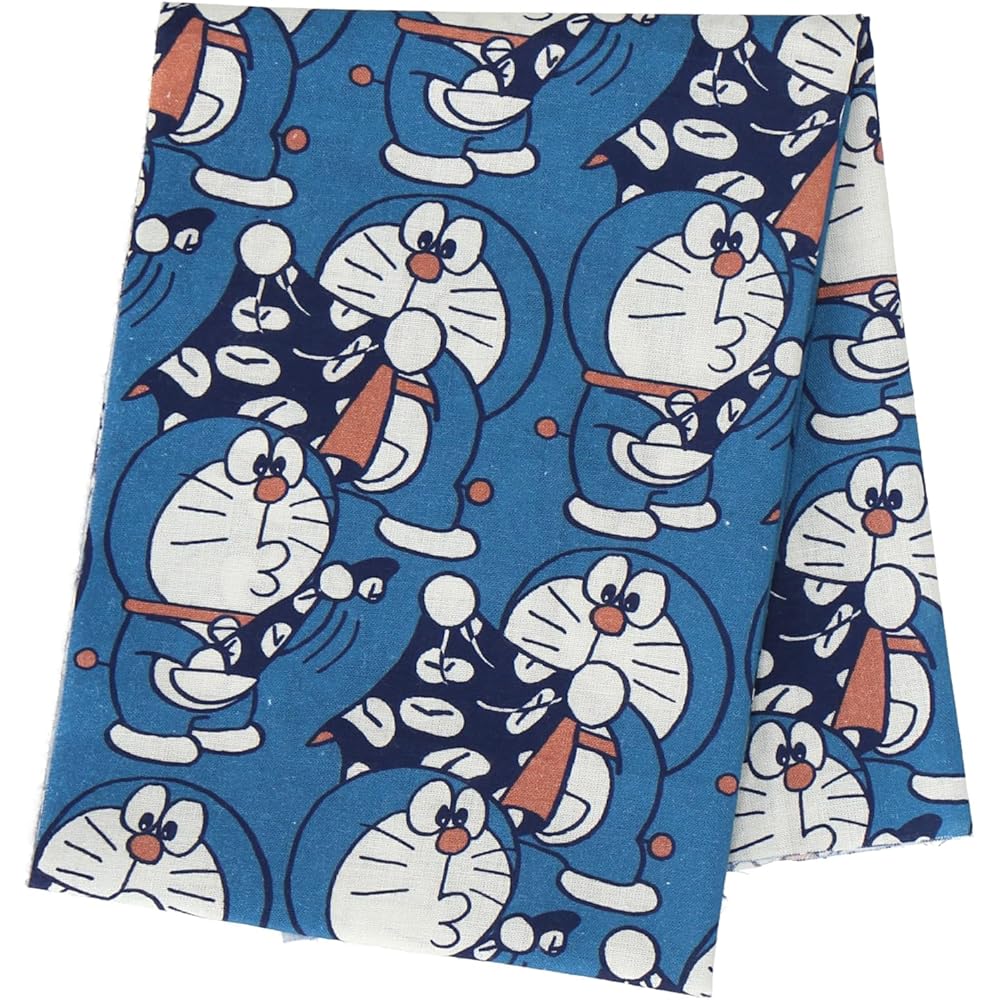 [Doraemon] Women's Tenugui (Japanese hand towel) 37701501C Blue [C] Approx. 34cm (width) x 90cm (height)