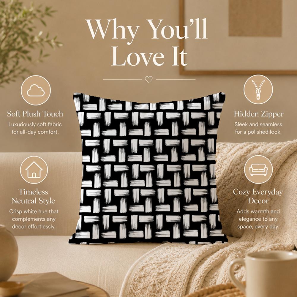 Style G-Geometric StyleS Cushion Cover Double-Sided Printed Pillow Cover Hypoallergenic Dust-Mite Proof