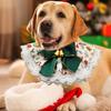 Hunde-Lätzchen für Feiertage Weich Verstellbar Weihnachts-Hunde-Lätzchen Hunde-Bandanas Niedliche Spitze Atmungsaktiver Haustier-Schal Wendbares Haustier-Zubehör