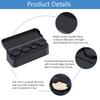 Shanrya Car Coin Holder, 11.5x4x3.6cm Car Coin Container Plastic Black Universal