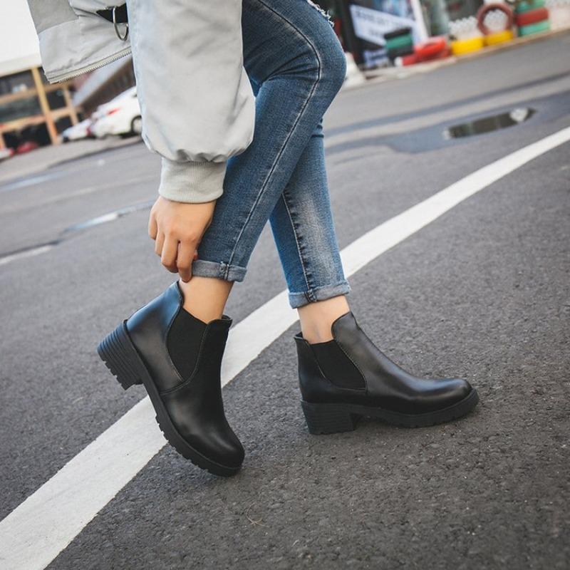 Chelsea Boots Women's Winter Autumn Winter New Women's Boots Short Martin Boots Student Boots