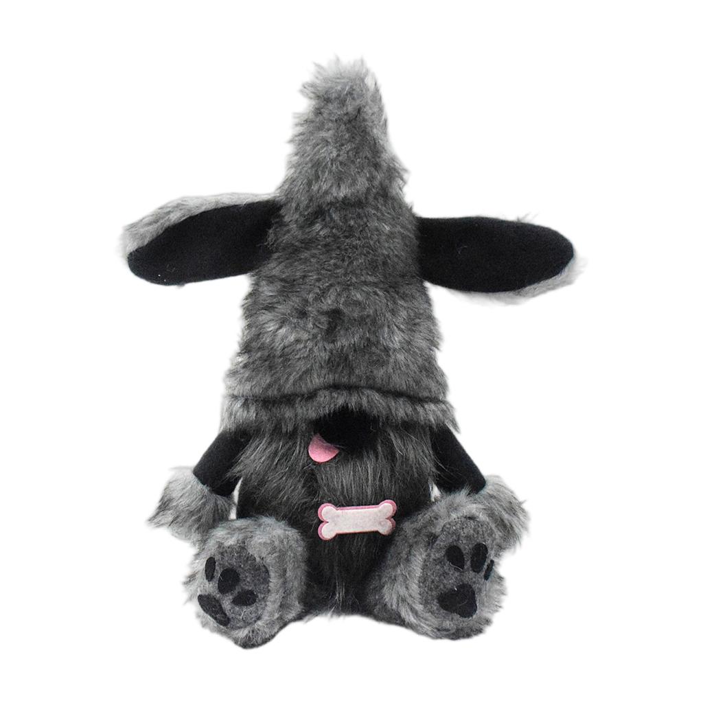 Мила Чорна Собака Гоблін Фігурка, Прикраса Лялька Без Обличчя, Декорація Лялька Гном Собака з Висунутим Язиком