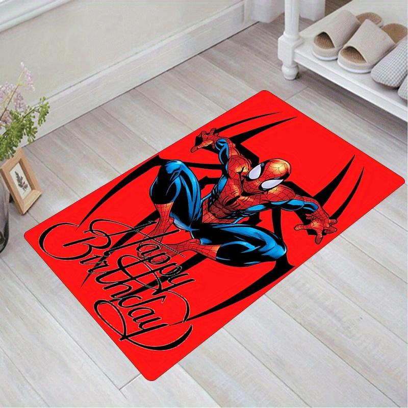 

1pc Spider-Man Pattern Area Rug Soft Flannel Floor Mat for Living Room,Office,Bedroom and Carpet,Sofa Coffee Table Floor Mat 60cm by 90cm