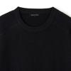 HERVINO Raglan Crewneck Muscle Knit [Black]