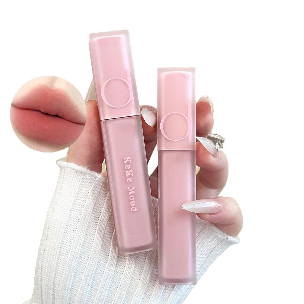 KeKeMood Mist Gummy Matte Velvet Lip Glaze - Long-lasting, Lightweight, Natural Korean Style Lipstick.
