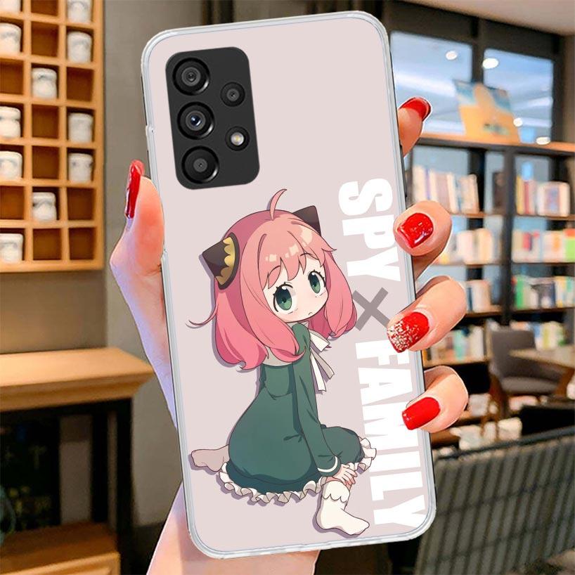 Spy Family Anya Cute Phone Case For Samsung Galaxy A17 A37 A57 A16 A26 A36 A56 A15 A25 A35 A55 A14 A24 A34 A54 A13 A23 A33 A53 G