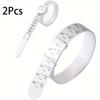 2pcs Ring and Bracelet Sizer Measuring Tool Reusable Ring Size Guage for Fingers and Bangle Sizing Tool for Jewelry Measurement