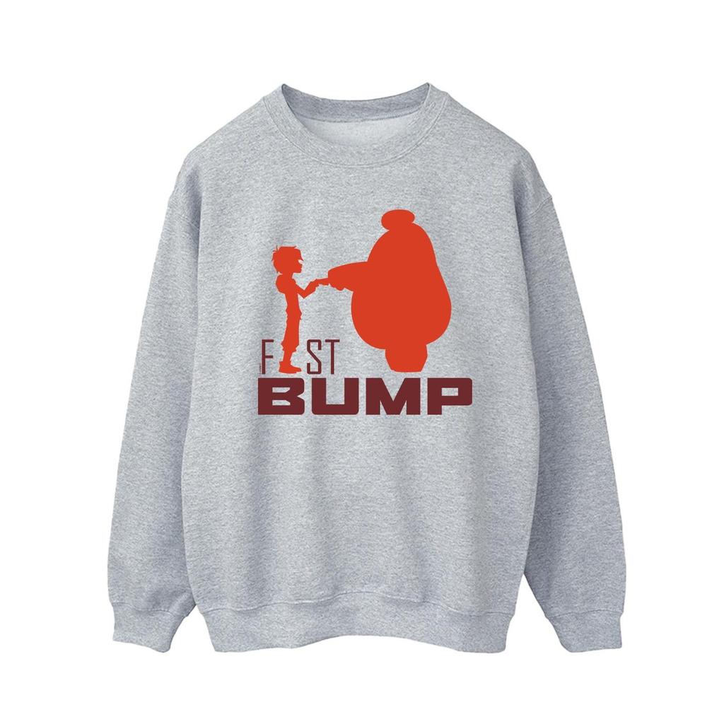 Disney Mens Big Hero 6 Baymax Fist Bump Cutout Sweatshirt