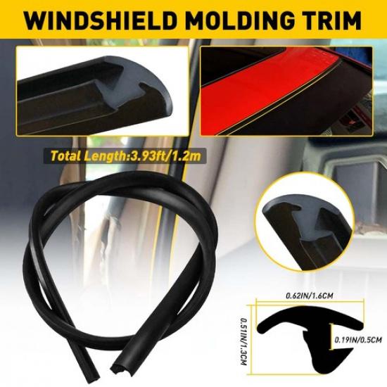 

Car Windshield Weather Seal Trim Rubber Molding Cover 4ft Fit Honda Civic 45819