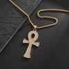 Ankh Key Hip-hop Men's and Women's Trendy Ankh Cross Pendant Necklace