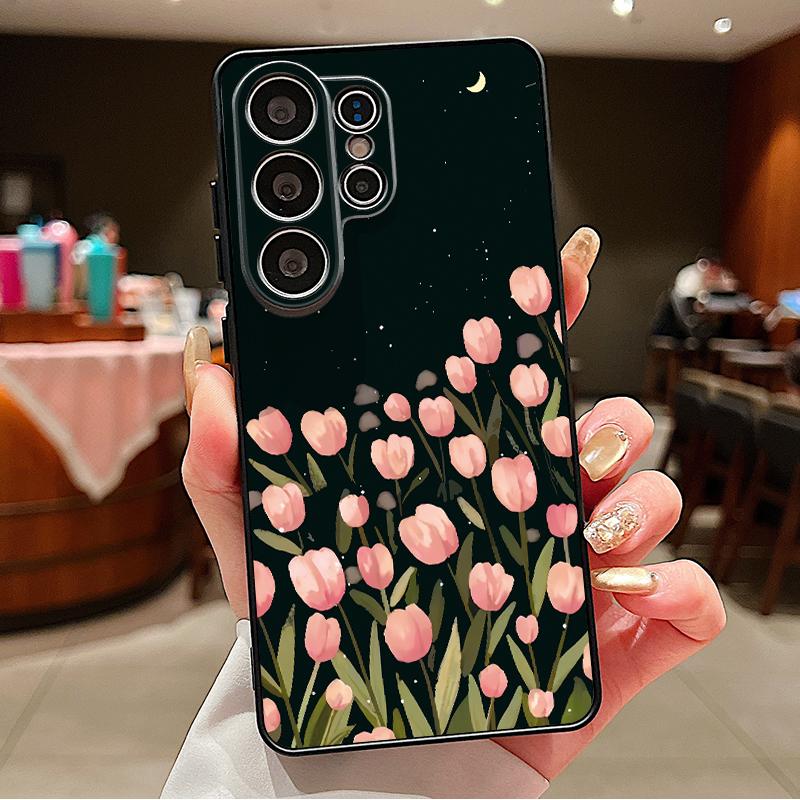 Little Flower Pattern Magnetic Case For Samsung Galaxy S26 S25 Ultra Edge S24 S23 FE A57 A17 A56 A37 A16 A55 A36 A54 Phone Cover