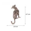 1/2/4 Stück Elegante Dame Klassisch Tier Barock Palast Stil Anstecknadel Zubehör Damen Herren Vintage Legierung Leopard Abzeichen Brosche