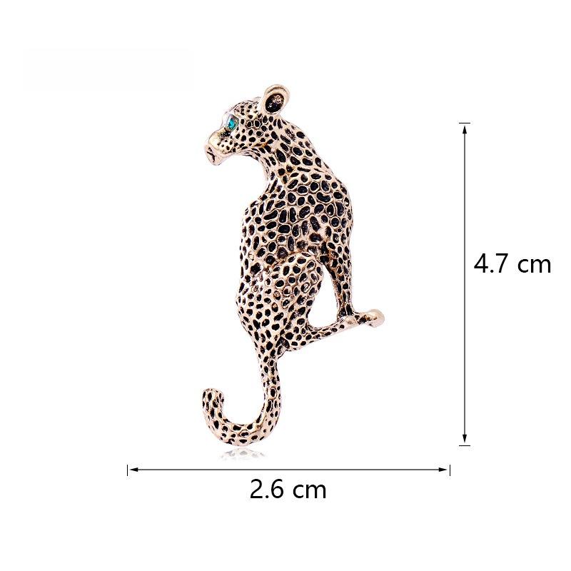1/2/4 Stück Elegante Dame Klassisch Tier Barock Palast Stil Anstecknadel Zubehör Damen Herren Vintage Legierung Leopard Abzeichen Brosche