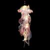 1PC Gradient Jellyfish LED Night Light Handmade Pendant Festival Decor Courtyard Indoor Outdoor Hanging Colorful Lamp Ornament